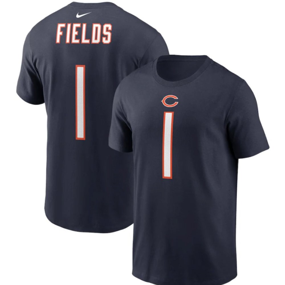 Justin Fields Chicago Bears Player T-Shirt - NWT